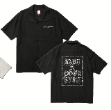 CHAIN OLD ENGLISH LOGO EMBROIDERY RELAXED SHIRT BK