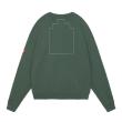 CES25CS09 WASHED VS 8b CREW NECK GREEN