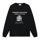 CES23LT01 OFFERED BY THE SYSTEM LONG SLEEVE T BLAK
