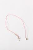 TINY A NECKLACE (white x pink)