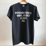 Vinyl addict clinic T-shirt [TE-128] black