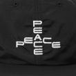 SOFT BRIM 6 PANEL CAP (PEACE) BLACK