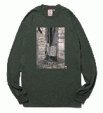 I CAN'T WAIT L/S TEE PINE GREEN