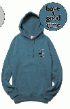 MINI EMBROIDERED LOGO PULLOVER HOODIE DUCK BLUE