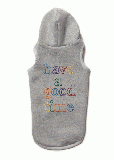 COLORFUL OUTLINE LOGO DOG HOODIE HEATHER GRAY