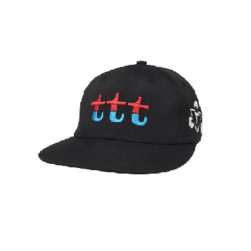 TTT10H004 TTT RED AND BLUE SPLIT CAP BLACK