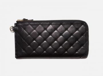 BAL/PORTER® QUILTED LEATHER THIN WALLET(L)(gold)
