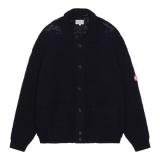 CES24KN03 COLLARED KNIT CARDIGAN NAVY